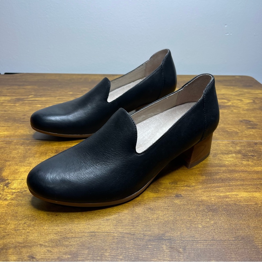 Dansko Preston Leather Heel Pump